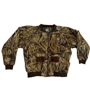 Hodgman Jacket Adult XL Brown Workwear Padded Camo Lined Hunting Coat Mens